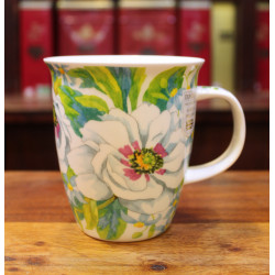 Mug Dunoon Fleurs blanches - Compagnie Anglaise des Thés