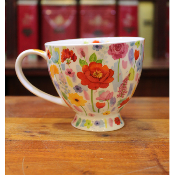 Mug Dunoon Bol Jardin Fleuri Rouge Mug Dunoon Bol Jardin Fleuri Rouge