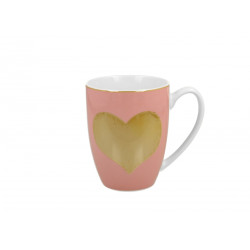 Mug Rose Coeur Or - Compagnie Anglaise des Thés