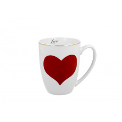 Mug Blanc Coeur Rouge - Compagnie Anglaise des Thés