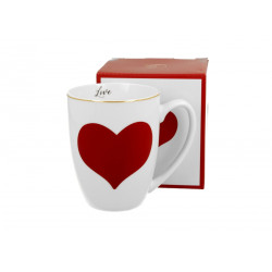 Mug Blanc Coeur Rouge - Compagnie Anglaise des Thés