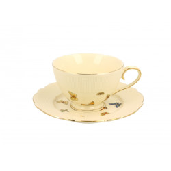 Mug et Soucoupe Cottage Papillons - Compagnie Anglaise des Thés