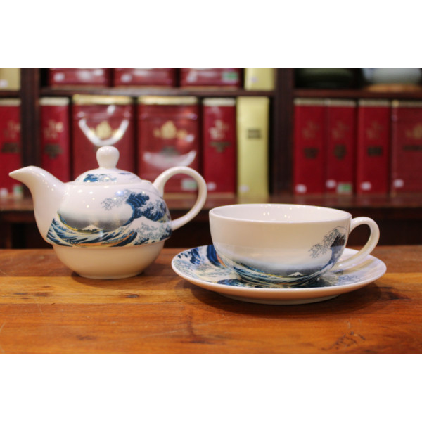 Théière Solitaire Hokusai - Compagnie Anglaise des Thés