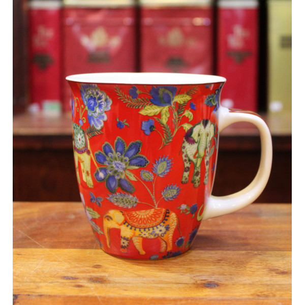 Grand Mug Rouge Éléphant- Compagnie Anglaise des Thés