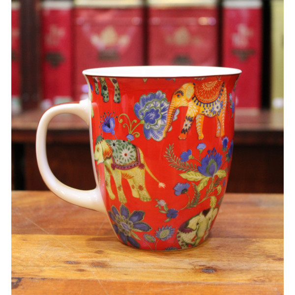 Grand Mug Rouge Éléphant- Compagnie Anglaise des Thés