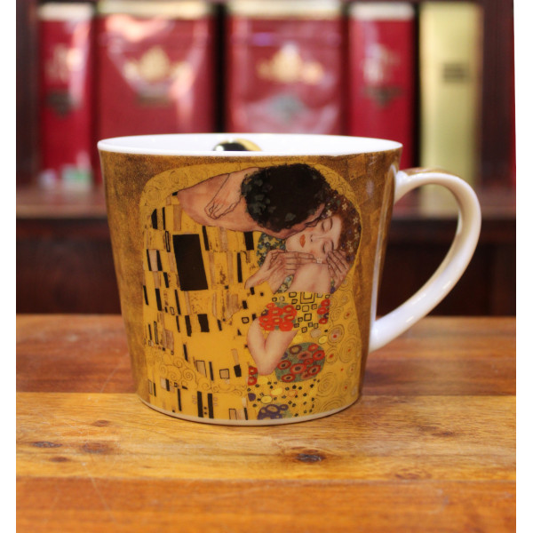 Grand Mug Insolence Klimt Le baiser 50cl - Compagnie Anglaise des Thés