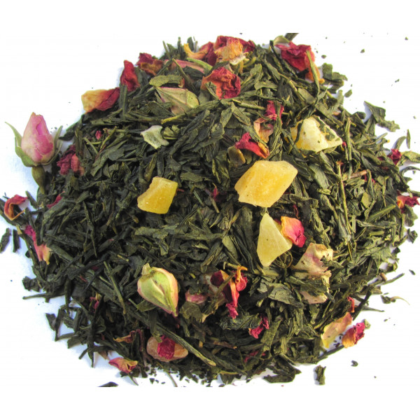 Thé Papaye, Kiwi, Boutons de rose -Thé vert TROUBADOUR - Compagnie Anglaise des Thés
