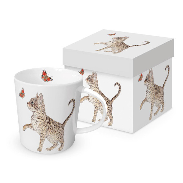 Mug chaton et papillon Mug chaton et papillon