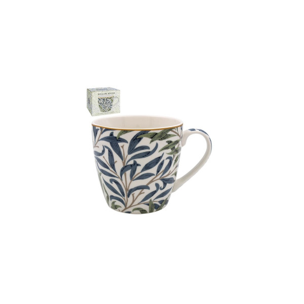 Mug feuilles vertes et bleues - Compagnie Anglaise des Thés