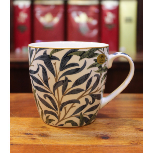 Mug feuilles vertes et bleues - Compagnie Anglaise des Thés