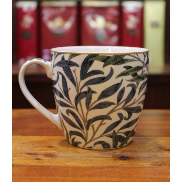 Mug feuilles vertes et bleues - Compagnie Anglaise des Thés