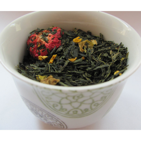 Tasse Thé vert Fraise, Pêche -Thé vert BYZANCE  - Compagnie Anglaise des Thés