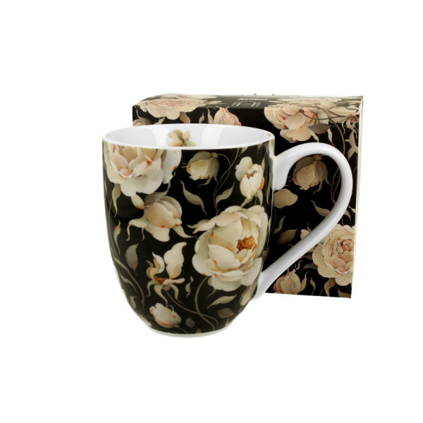 Mug Maxi Roses Anglaises noires  - Compagnie Anglaise des Thés