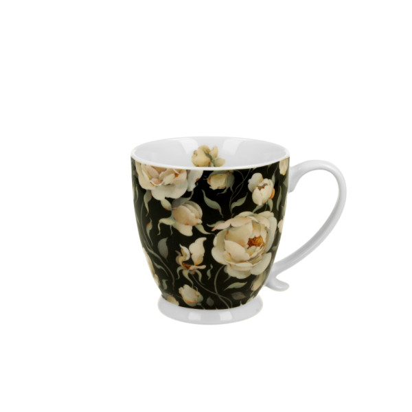 Mug Élégance Roses Anglaises Noires - Compagnie Anglaise des Thés
