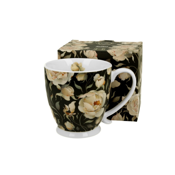 Mug Élégance Roses Anglaises Noires - Compagnie Anglaise des Thés