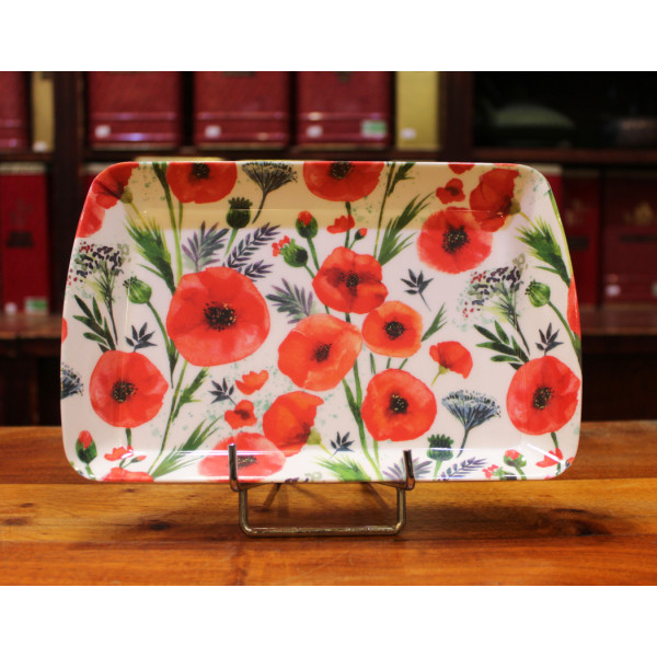 Petit Plateau Coquelicots - Compagnie Anglaise des Thés