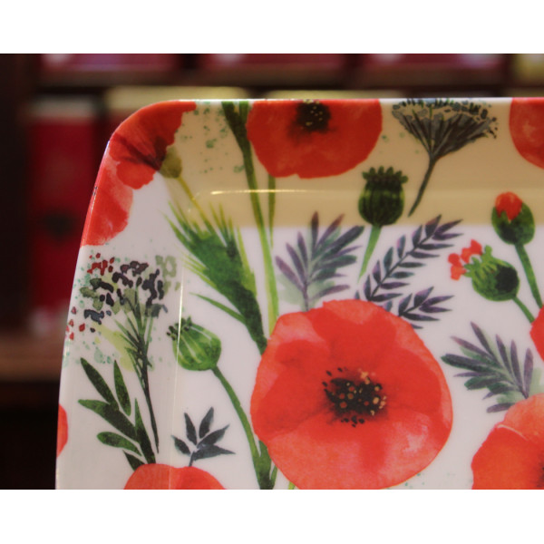 Petit Plateau Coquelicots - Compagnie Anglaise des Thés