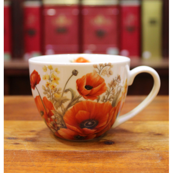 Petite tasse et Soucoupe Coquelicot - Compagnie Anglaise des Thés