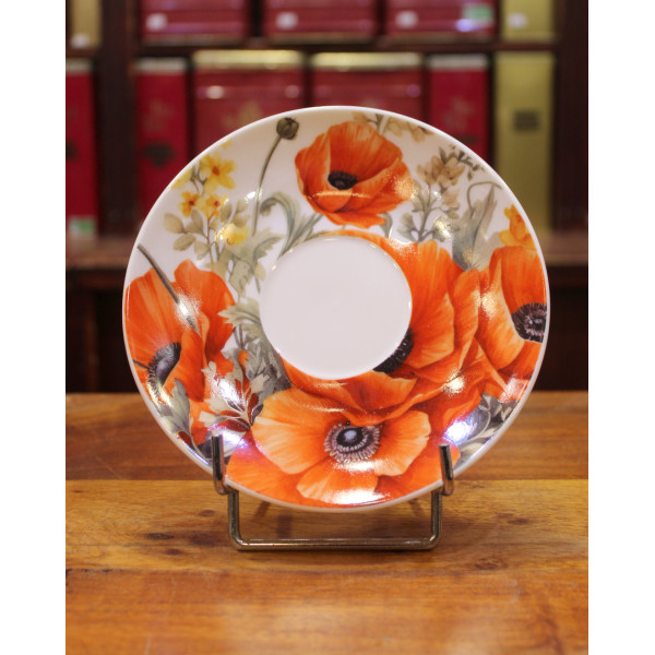Petite tasse et Soucoupe Coquelicot - Compagnie Anglaise des Thés