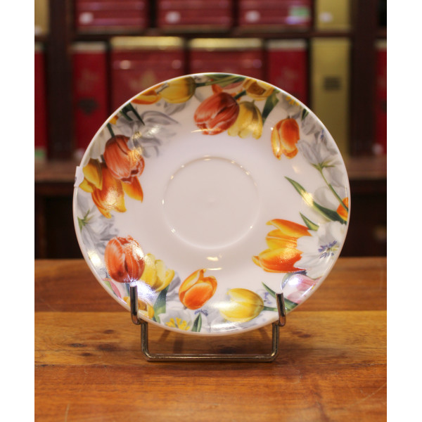 Petite tasse et Soucoupe Tulipes - Compagnie Anglaise des Thés