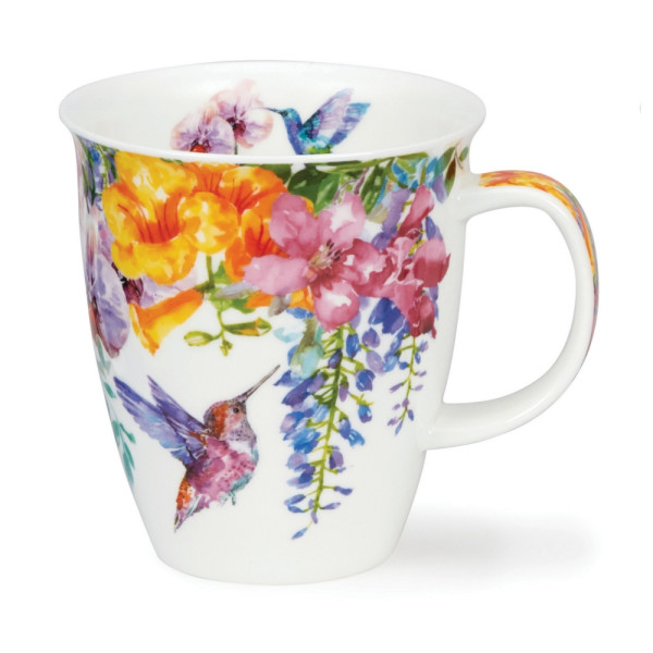 Mug Dunoon Colibri Fleur jaune - Compagnie Anglaise des Thés