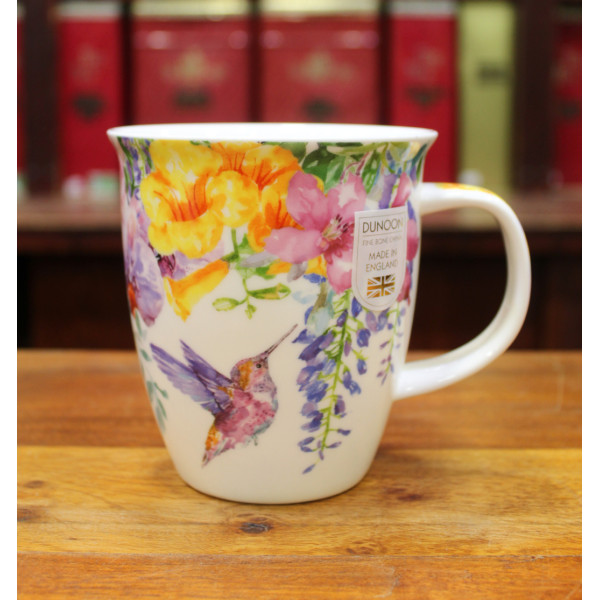 Mug Dunoon Colibri Fleur jaune - Compagnie Anglaise des Thés