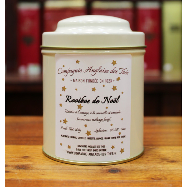 Rooibos  ORANGE, CANNELLE, POIVRE ROUGE-Boîte de Rooibos de NOËL - Compagnie Anglaise des Thes