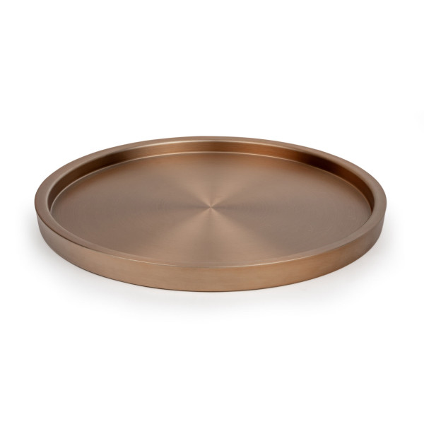 Grand Plateau rond bronze - Compagnie Anglaise des Thés