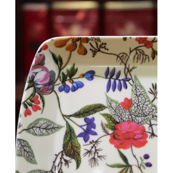 Petit Plateau Fleurs William Kilburn - Compagnie Anglaise des Thés
