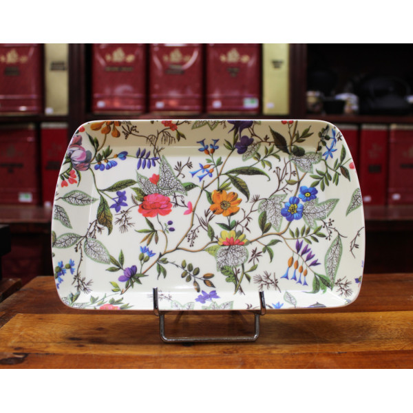Petit Plateau Fleurs William Kilburn - Compagnie Anglaise des Thés