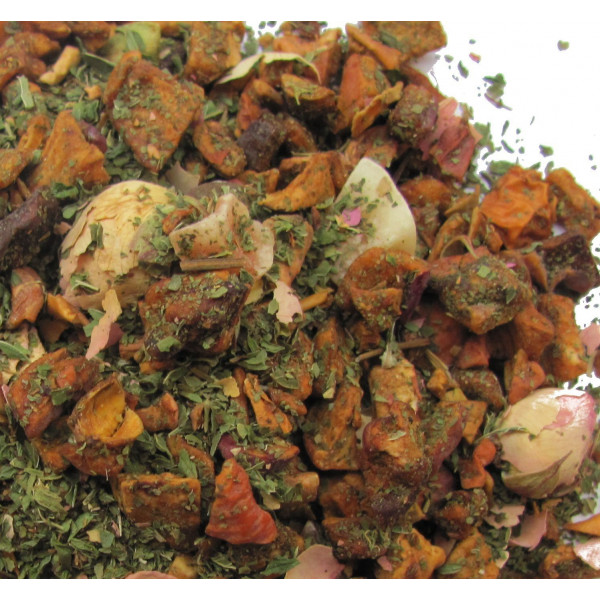 Infusion en vrac PAPAYE, MENTHE, FLEURS -Infusion SAGA - Compagnie Anglaise des Thés