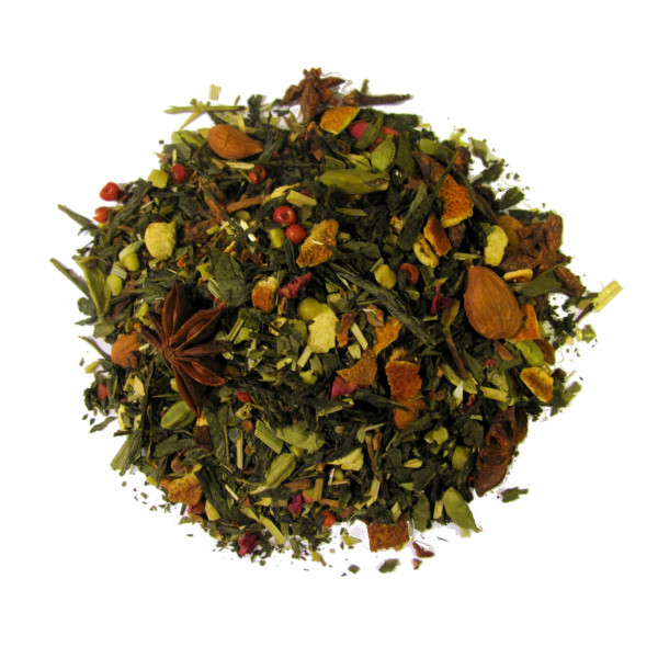 Thé CANNELLE, ORANGE, AMANDE, ANIS, EPICES - Thé vert NOEL SENCHA - Compagnie Anglaise des Thés