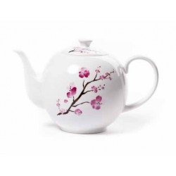Théière en porcelaine Fleurs de cerisier - Contenance : 1,2l
