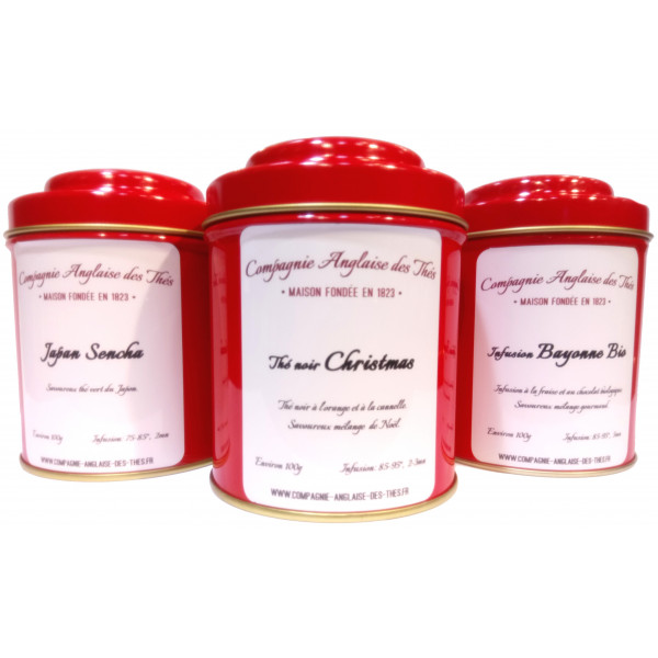 Thé ORANGE, CANNELLE - Boîte de thé noir CHRISTMAS