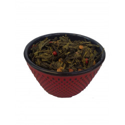 Tasse Thé POMME, CANNELLE - Thé CHRISTMAS SENCHA Bio