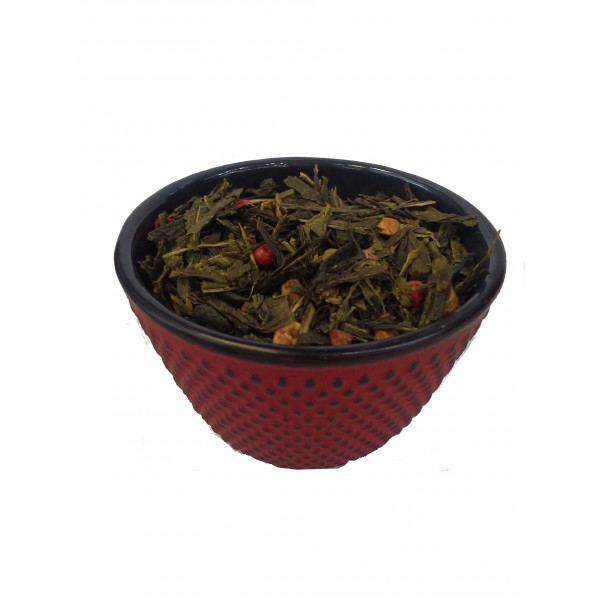 Tasse Thé POMME, CANNELLE - Thé CHRISTMAS SENCHA Bio