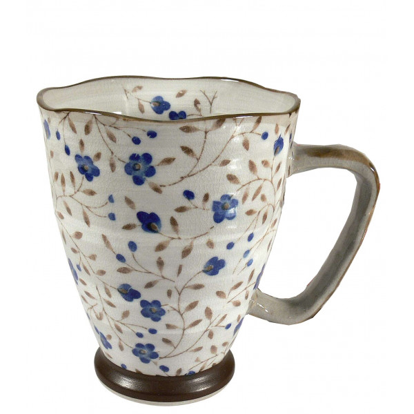 Mug Japonais fleurs bleues - Compagnie Anglaise des Thés