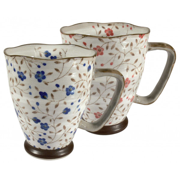 Mug Japonais fleurs roses - Compagnie Anglaise des Thés