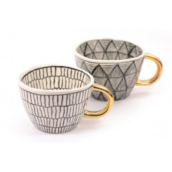 Mug Céramique Noir et Blanc - Compagnie Anglaise des Thés