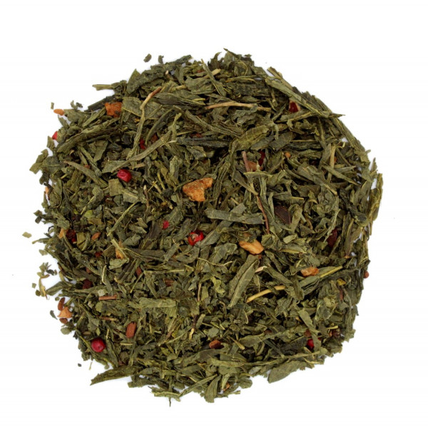 Thé POMME, CANNELLE - Thé CHRISTMAS SENCHA Bio