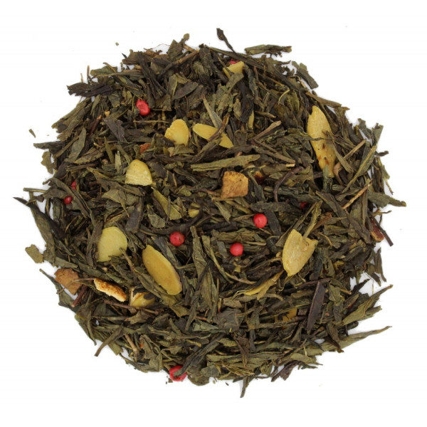 Thé Amande, Poivre rose, Cannelle - Thé vert TOUNDRA - Compagnie Anglaise des Thés