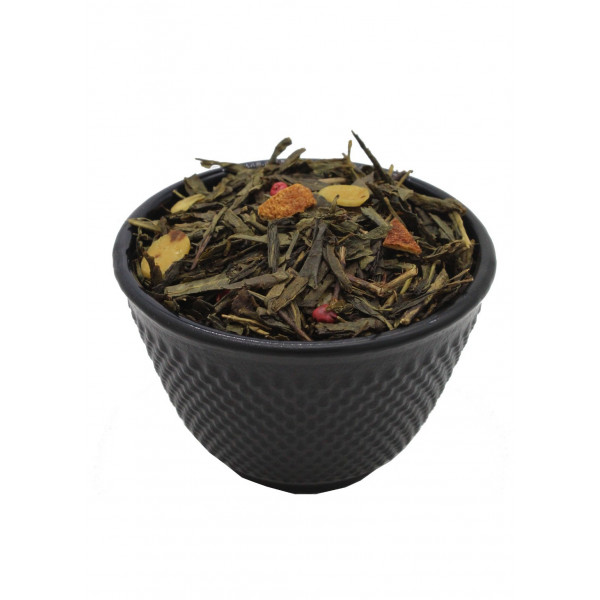 Tasse Thé Amande, Poivre rose, Cannelle - Thé vert TOUNDRA - Compagnie Anglaise des Thés