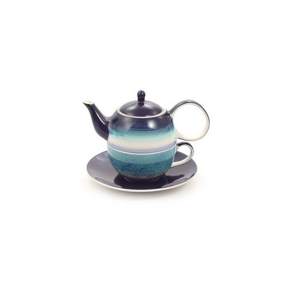 Théière Solitaire Marine Dégradé - Compagnie Anglaise des Thés