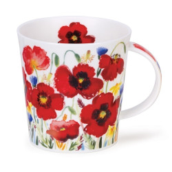 Mug Dunoon Fleurs coquelicots - Compagnie Anglaise des Thés