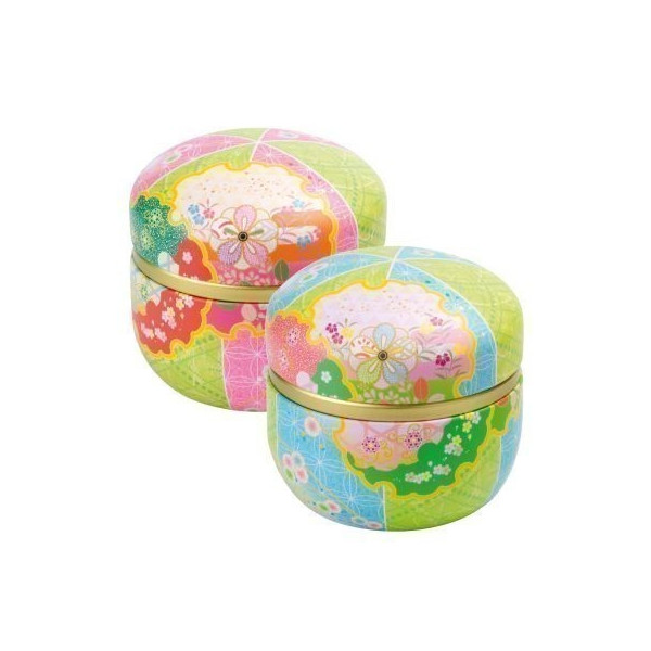 Boîte Japonaise Ronde Multicolore - Compagnie Anglaise des Thés
