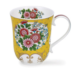 Mug Dunoon Fleurs jaunes slaves - Compagnie Anglaise des Thés