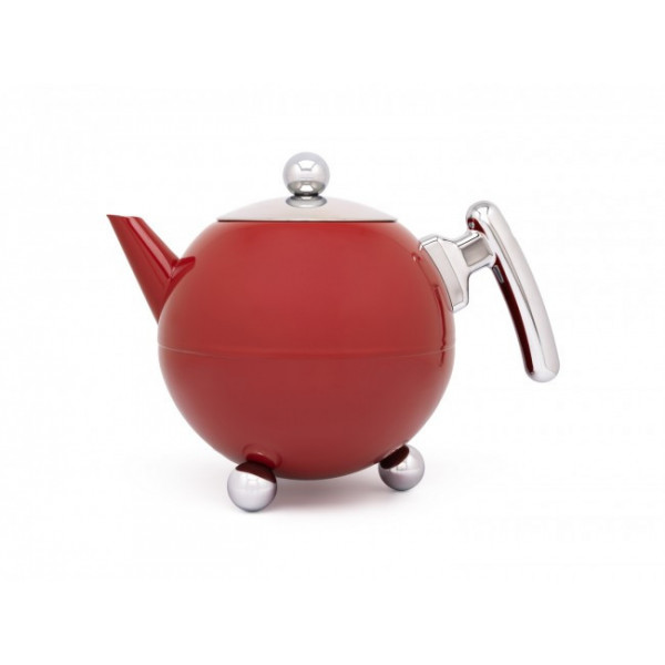 Théière Ronde Métal Inox 1,2l - Compagnie Anglaise des Thés