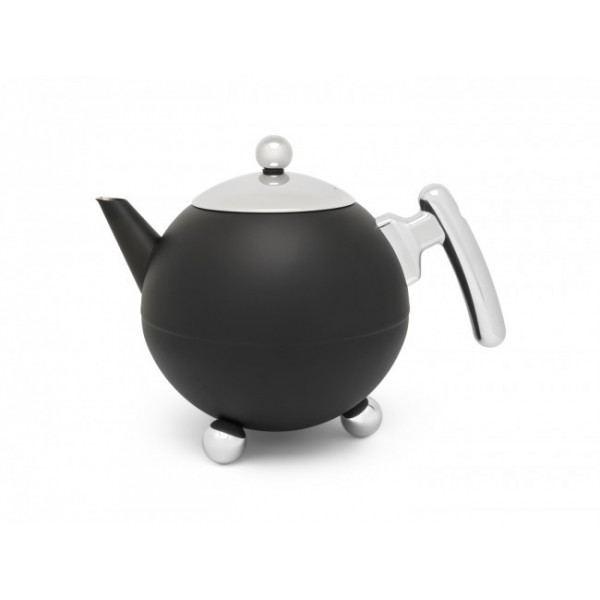 Théière Ronde Noire 1,2l - Compagnie Anglaise des Thés