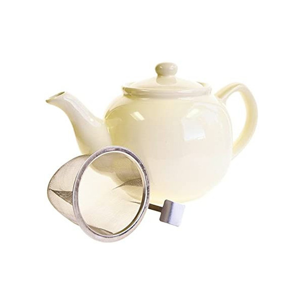 Théière Blanc Crème 1,2l - Compagnie Anglaise des Thés