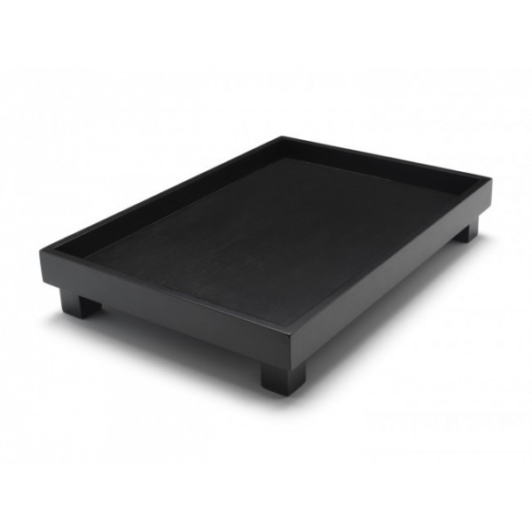 Plateau bambou noir avec pieds - Compagnie Anglaise des Thés
